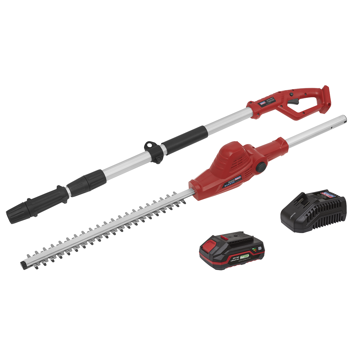 Cordless Telescopic Hedge Trimmer Kit 20V 2Ah SV20 Series Sealey