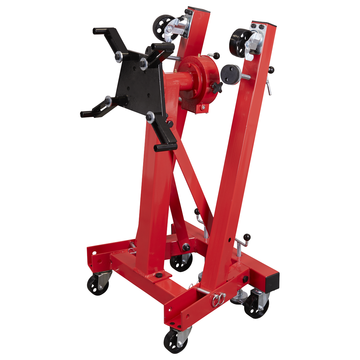 Folding 360º Rotating Engine Stand with Geared Handle Drive 680kg ...