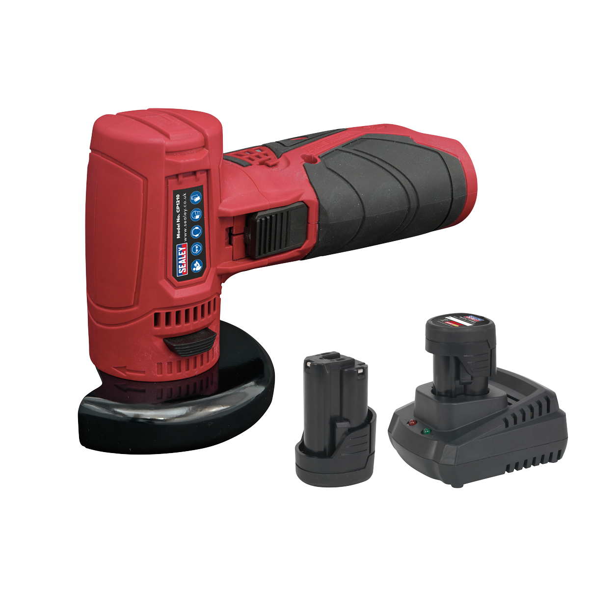 Angle Grinder Kit Ø75mm 12V Lithium-ion - 2 Batteries - Sealey Tools UK ...